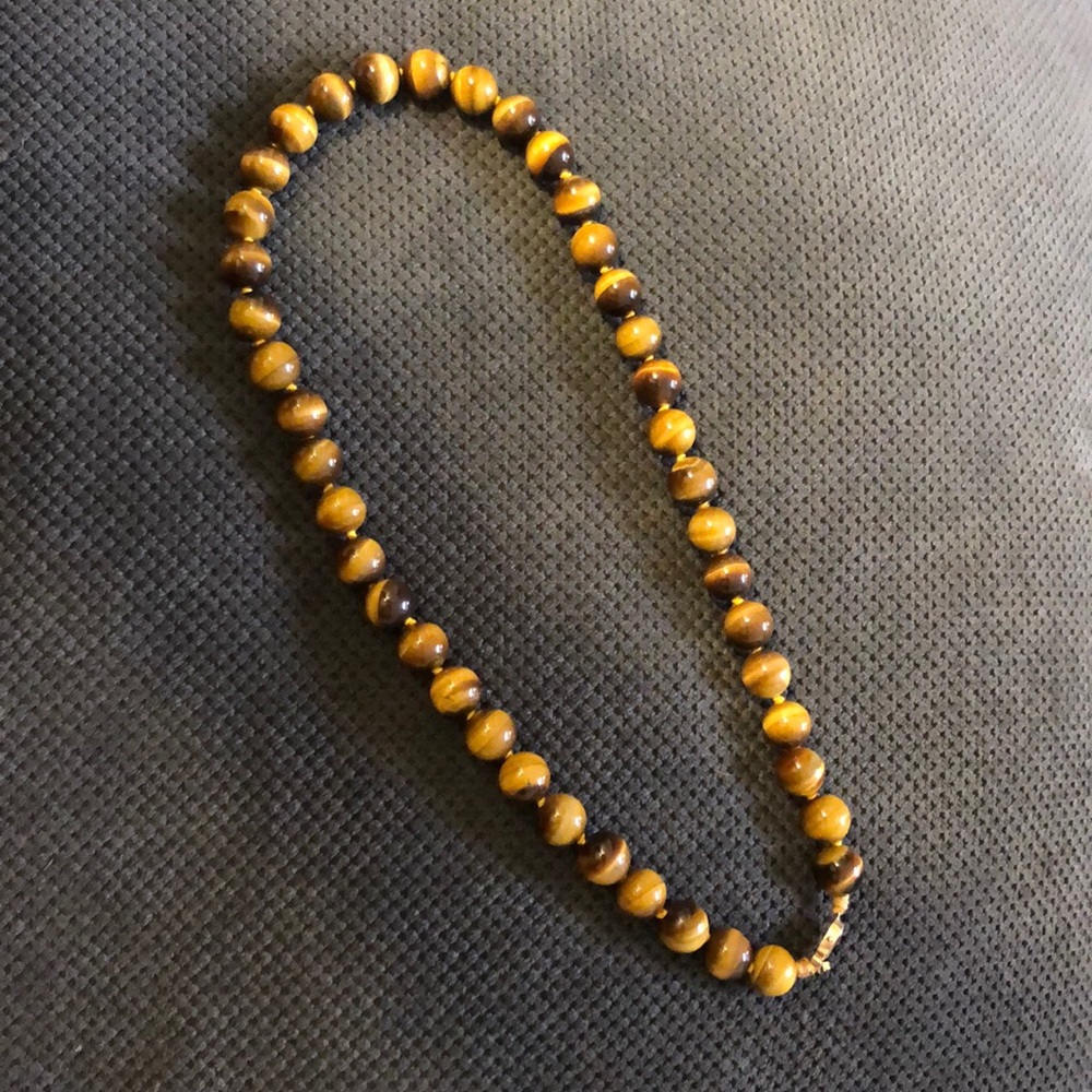 Genuine tiger eye necklace